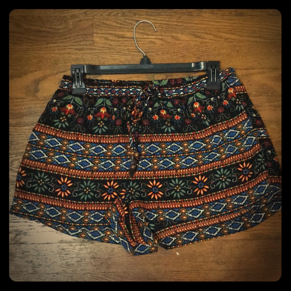 Bohemian print shorts